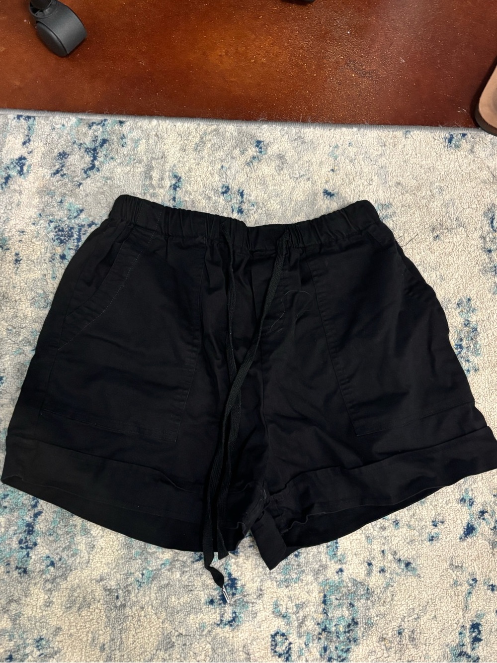 Amazon Women’s Black Cargo Drawstring Shorts